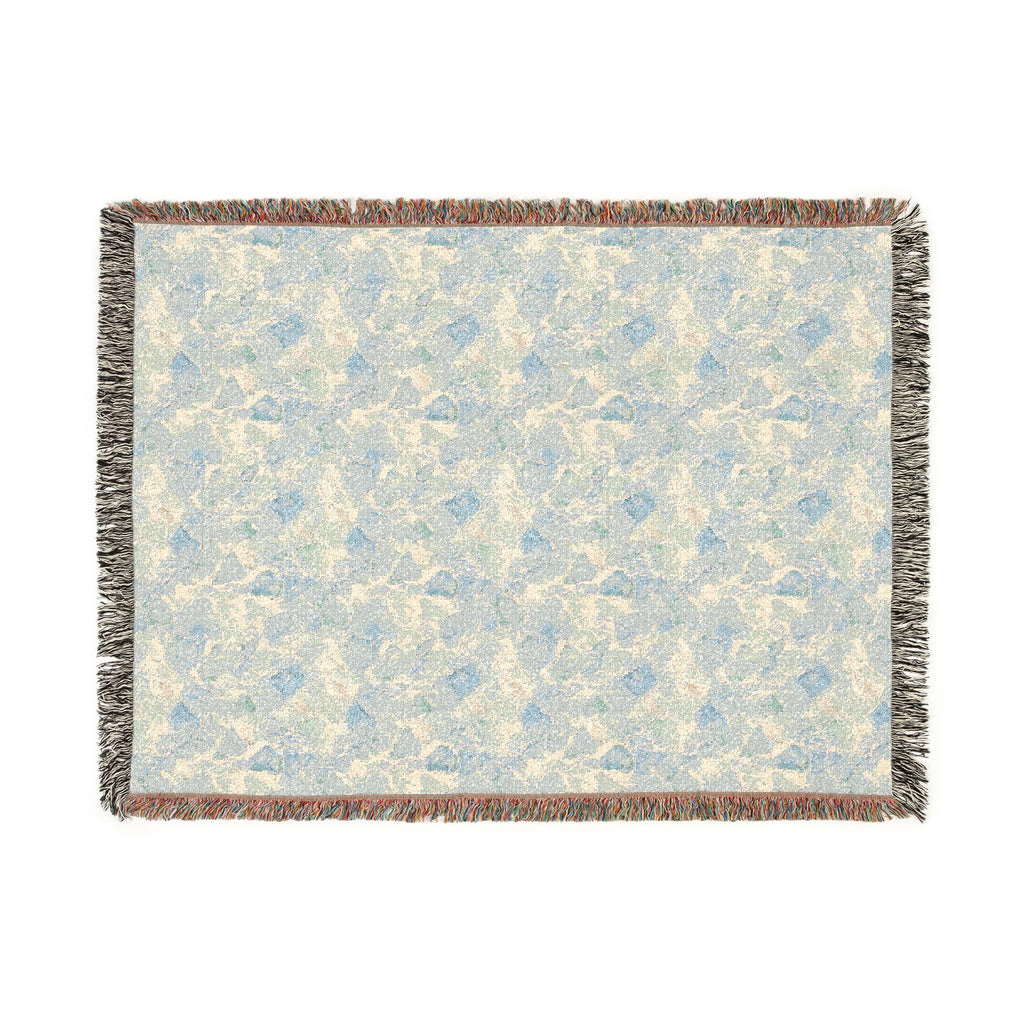Maddison Shores Sea Glass Watercolor Woven Beach Blanket