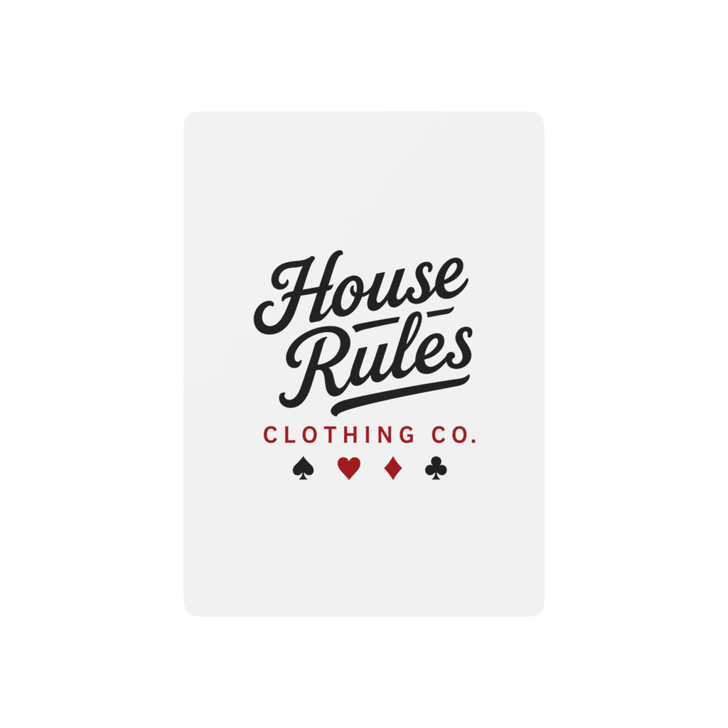 House Rules Poker Playing Cards – Vintage Ace Spade Deck for Game Night