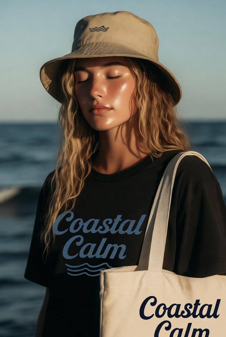Coastal Calm Beach Bag – Beach Chic Coastal Tote